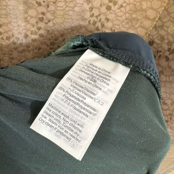 Madewell Smoky Spruce Green Velvet Huston Pull-On Crop Pants M NWT - Picture 7 of 11